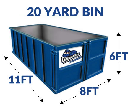 20 yard bin for rent